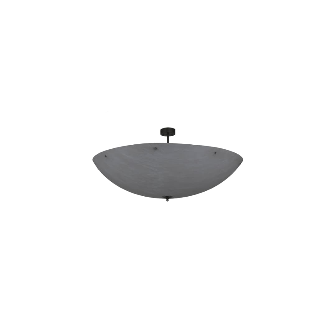 Madison 12 Light 60" Wide Semi-Flush Bowl Ceiling Fixture - Nickel Finish - GU24 Bulb Base