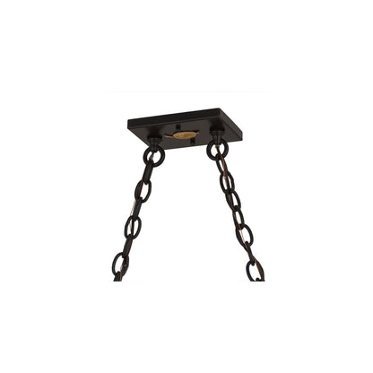 Deer at Lake 6 Light 17" Wide Linear Pendant