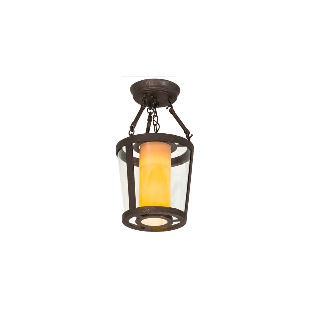 Cilindro Tapered 10" Wide Semi-Flush Ceiling Fixture