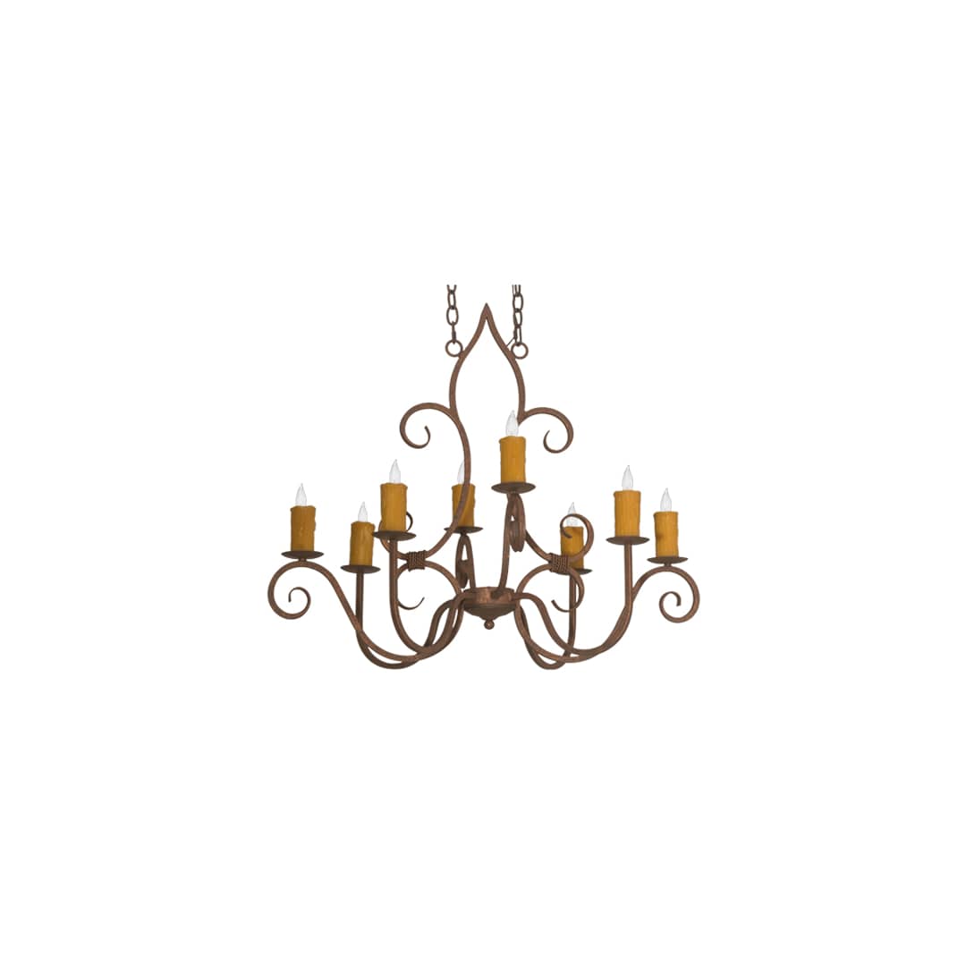 Long Clifton 8 Light 26" Wide Taper Candle Style Chandelier