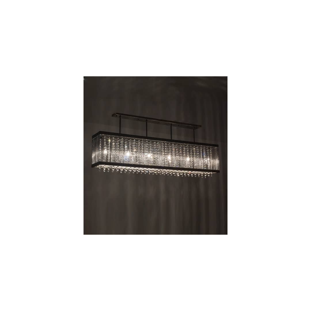 Quadrato Graz 6 Light 10" Wide Linear Pendant