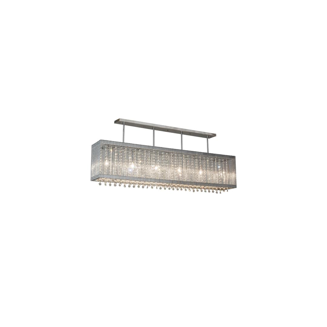 Quadrato Graz 6 Light 10" Wide Linear Pendant