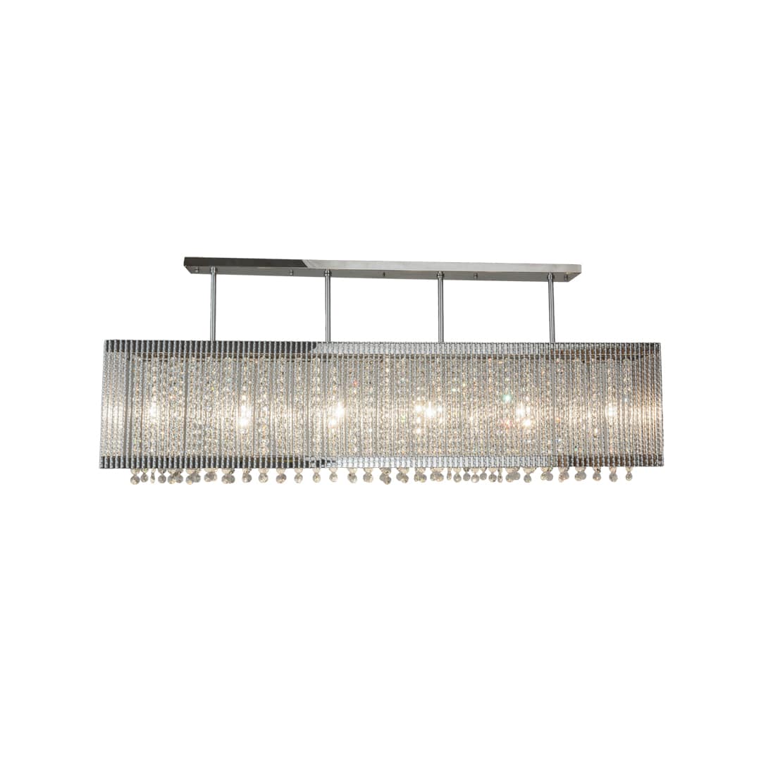 Quadrato Graz 6 Light 10" Wide Linear Pendant