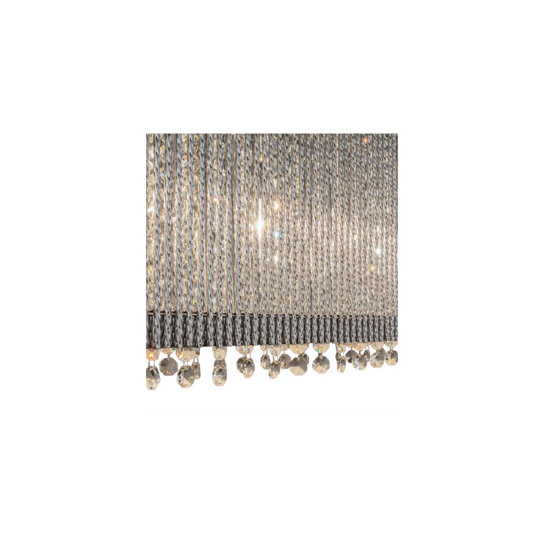Quadrato Graz 6 Light 10" Wide Linear Pendant