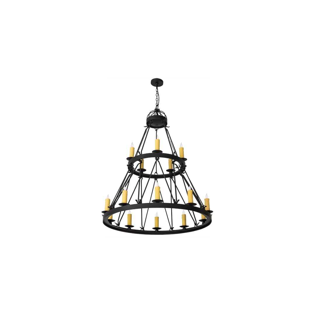 Lakeshore 15 Light 48" Wide Taper Candle Style Chandelier
