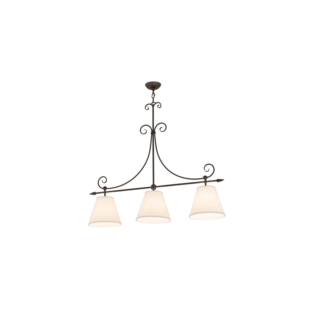 Marselle 3 Light 10" Wide Linear Pendant