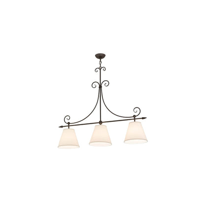 Marselle 3 Light 10" Wide Linear Pendant