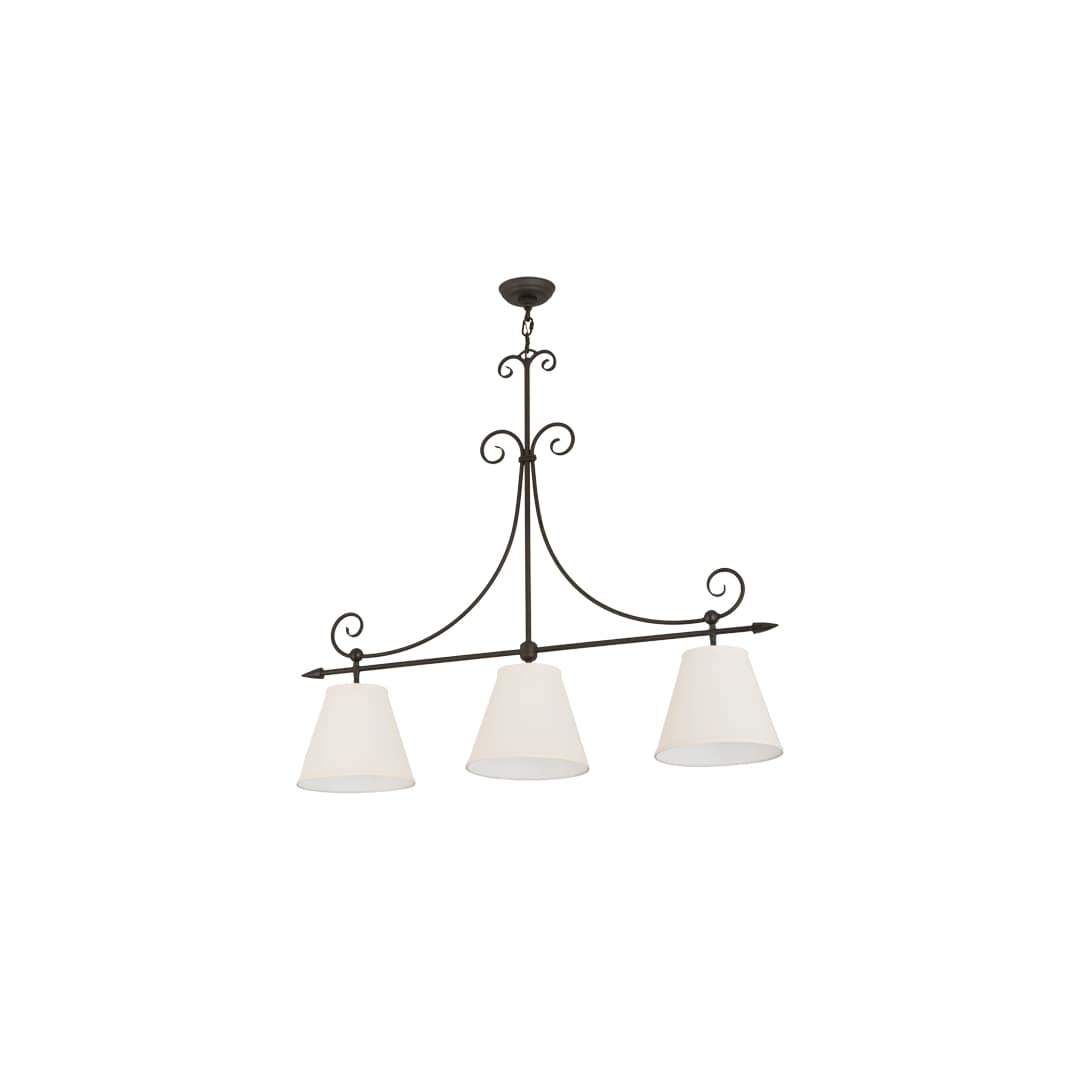 Marselle 3 Light 10" Wide Linear Pendant