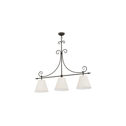 Marselle 3 Light 10" Wide Linear Pendant