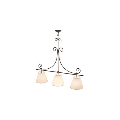 Marselle 3 Light 10" Wide Linear Pendant
