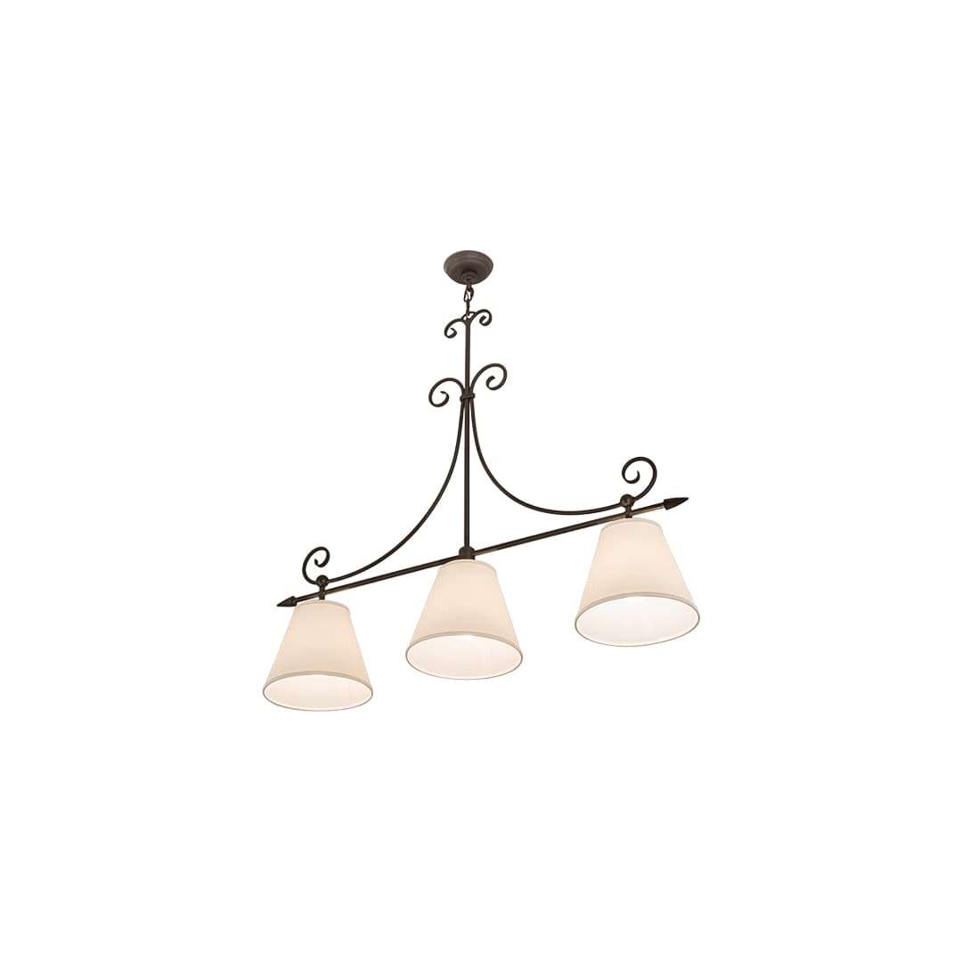 Marselle 3 Light 10" Wide Linear Pendant