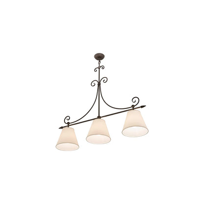 Marselle 3 Light 10" Wide Linear Pendant