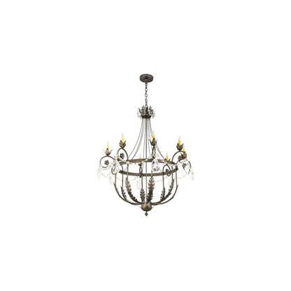 Antonia 8 Light 40" Wide Crystal Candle Style Chandelier