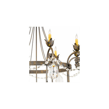 Antonia 8 Light 40" Wide Crystal Candle Style Chandelier