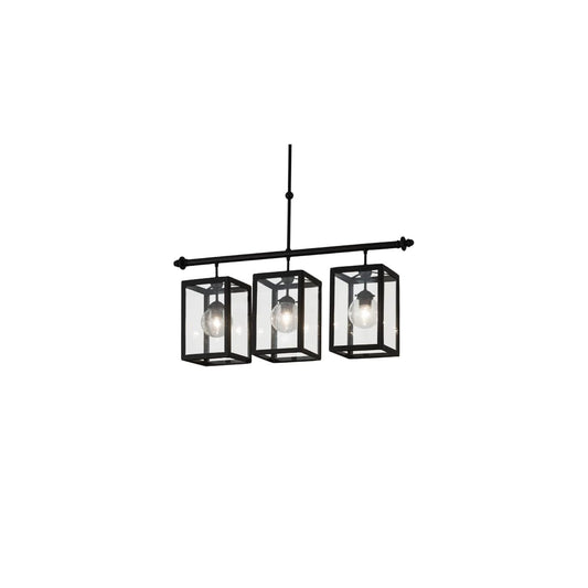 Quadrato Bloc 3 Light 8" Wide Linear Pendant