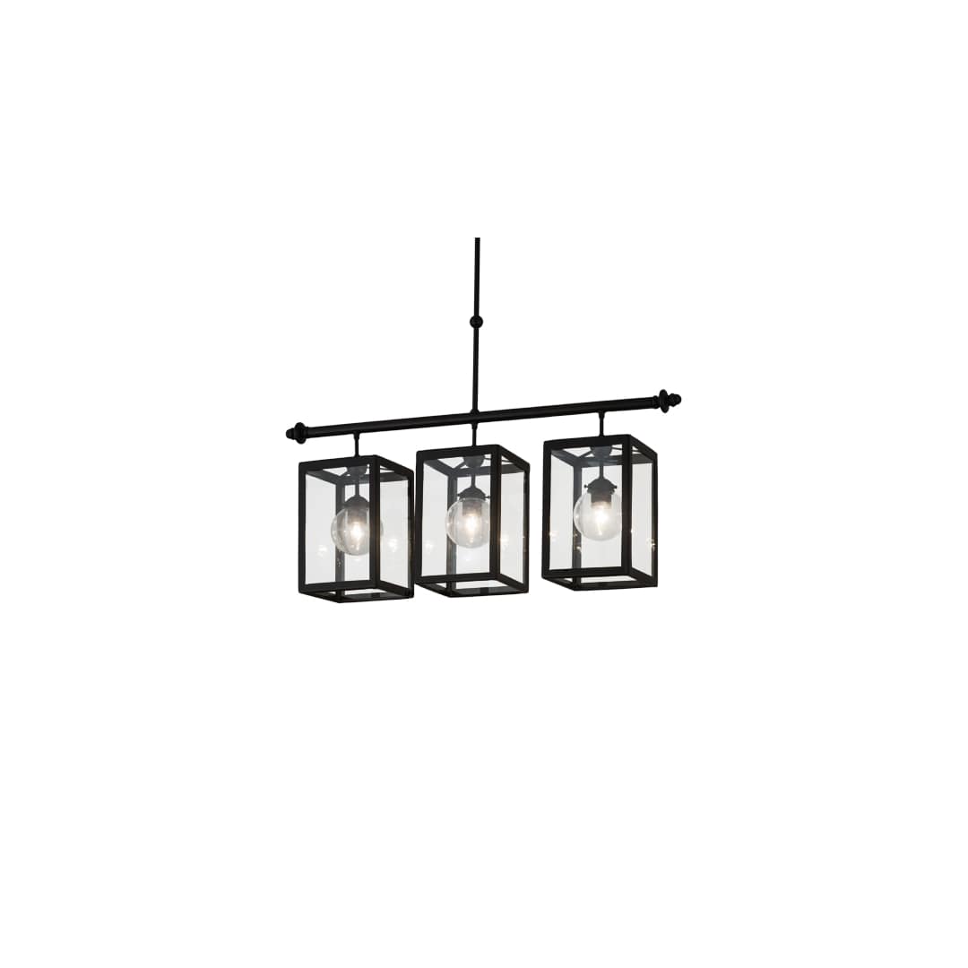 Quadrato Bloc 3 Light 8" Wide Linear Pendant