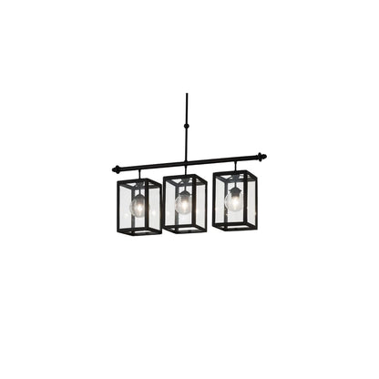 Quadrato Bloc 3 Light 8" Wide Linear Pendant