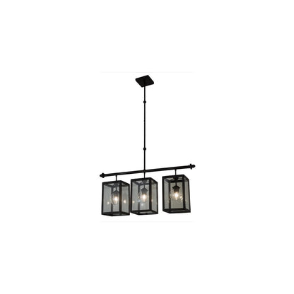 Quadrato Bloc 3 Light 8" Wide Linear Pendant