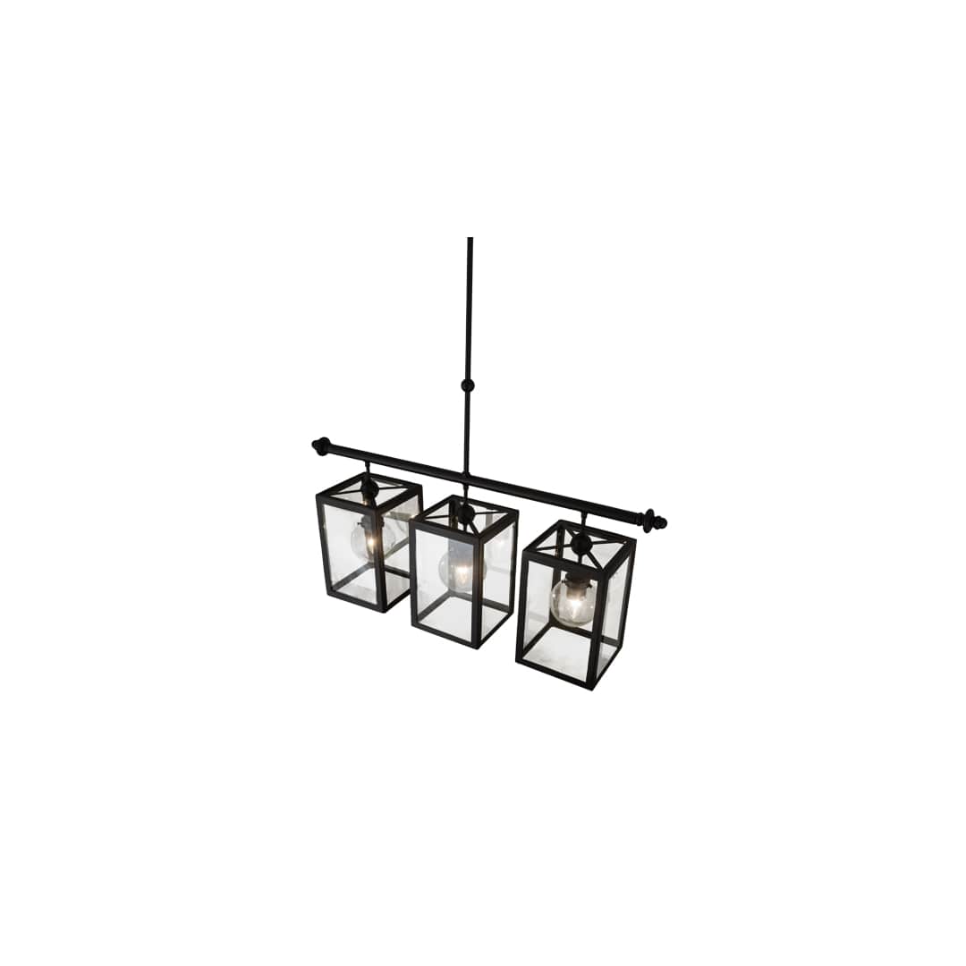 Quadrato Bloc 3 Light 8" Wide Linear Pendant