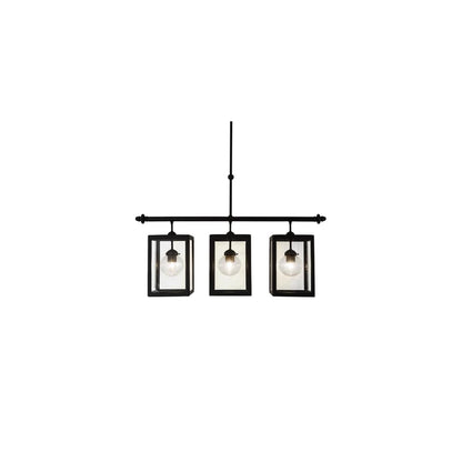 Quadrato Bloc 3 Light 8" Wide Linear Pendant
