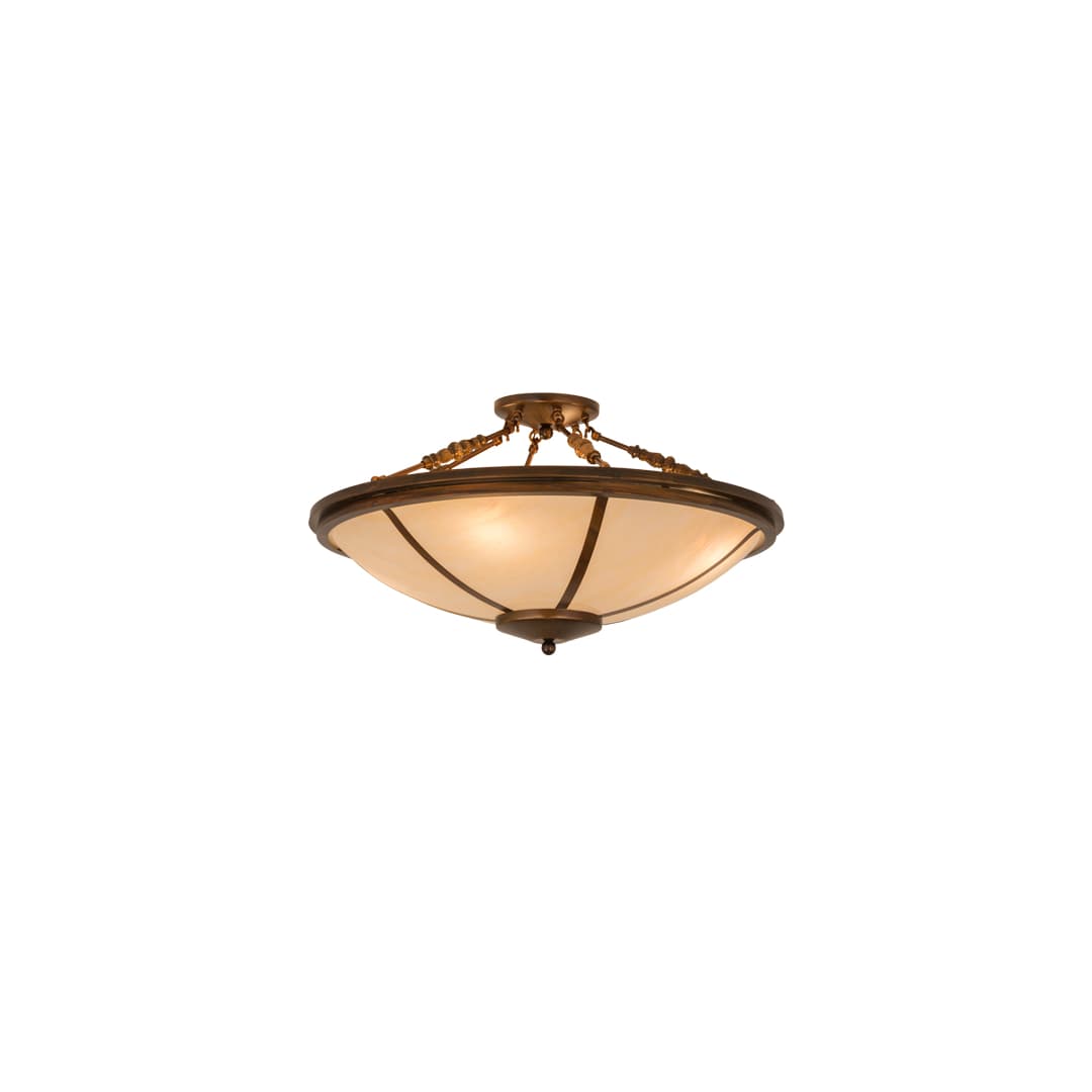 Commerce 4 Light 31" Wide Semi-Flush Bowl Ceiling Fixture - Vintage Copper Finish