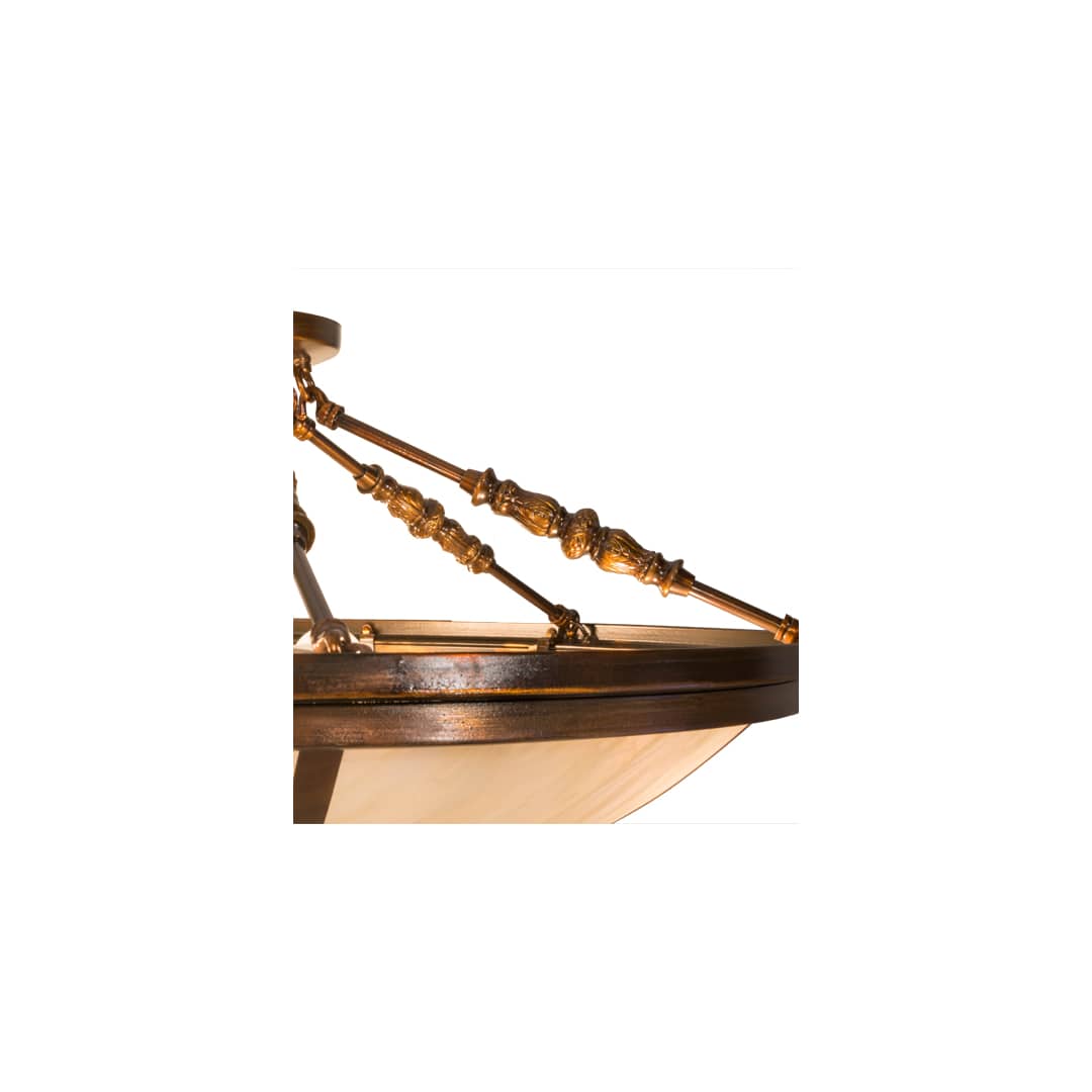 Commerce 4 Light 31" Wide Semi-Flush Bowl Ceiling Fixture - Vintage Copper Finish