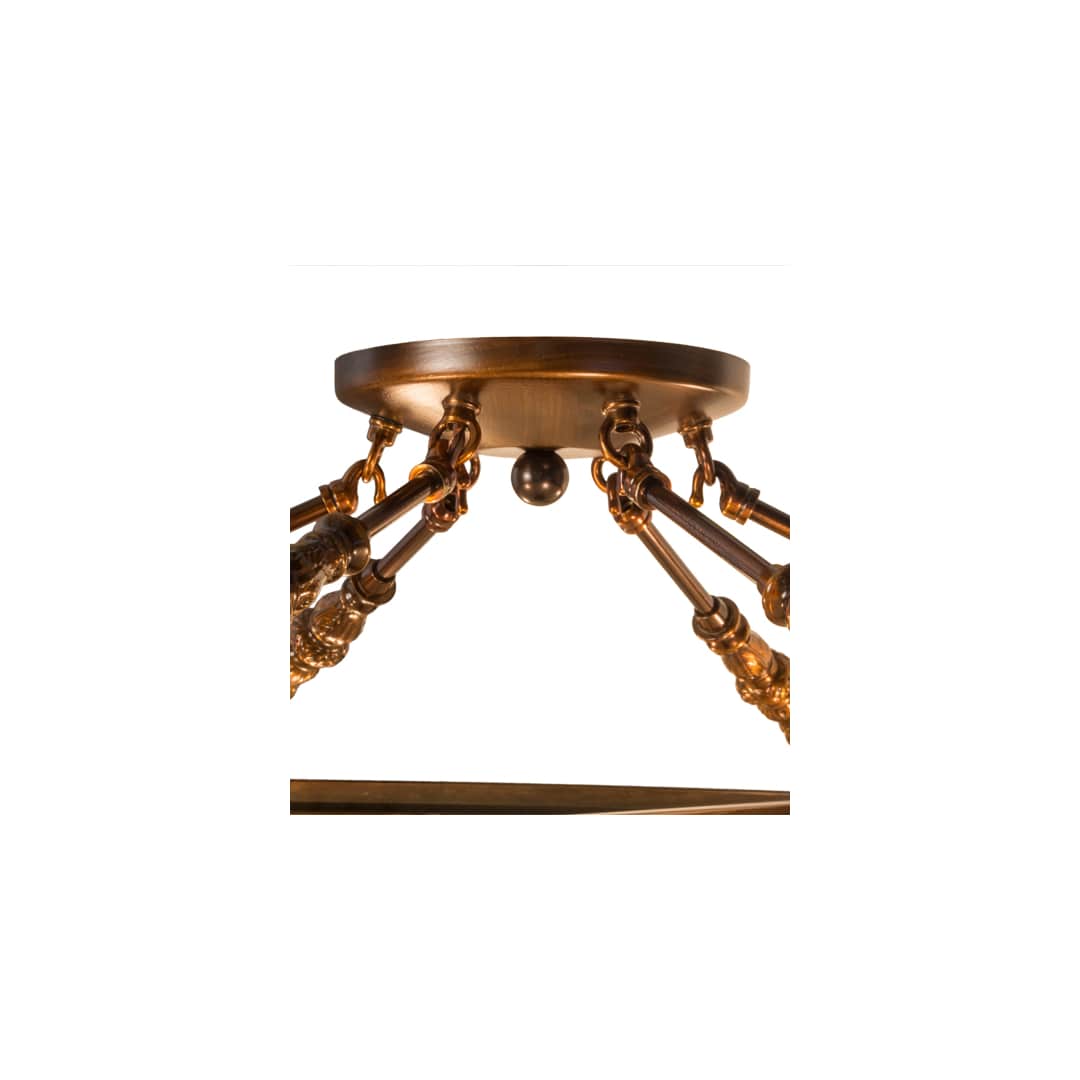 Commerce 4 Light 31" Wide Semi-Flush Bowl Ceiling Fixture - Vintage Copper Finish