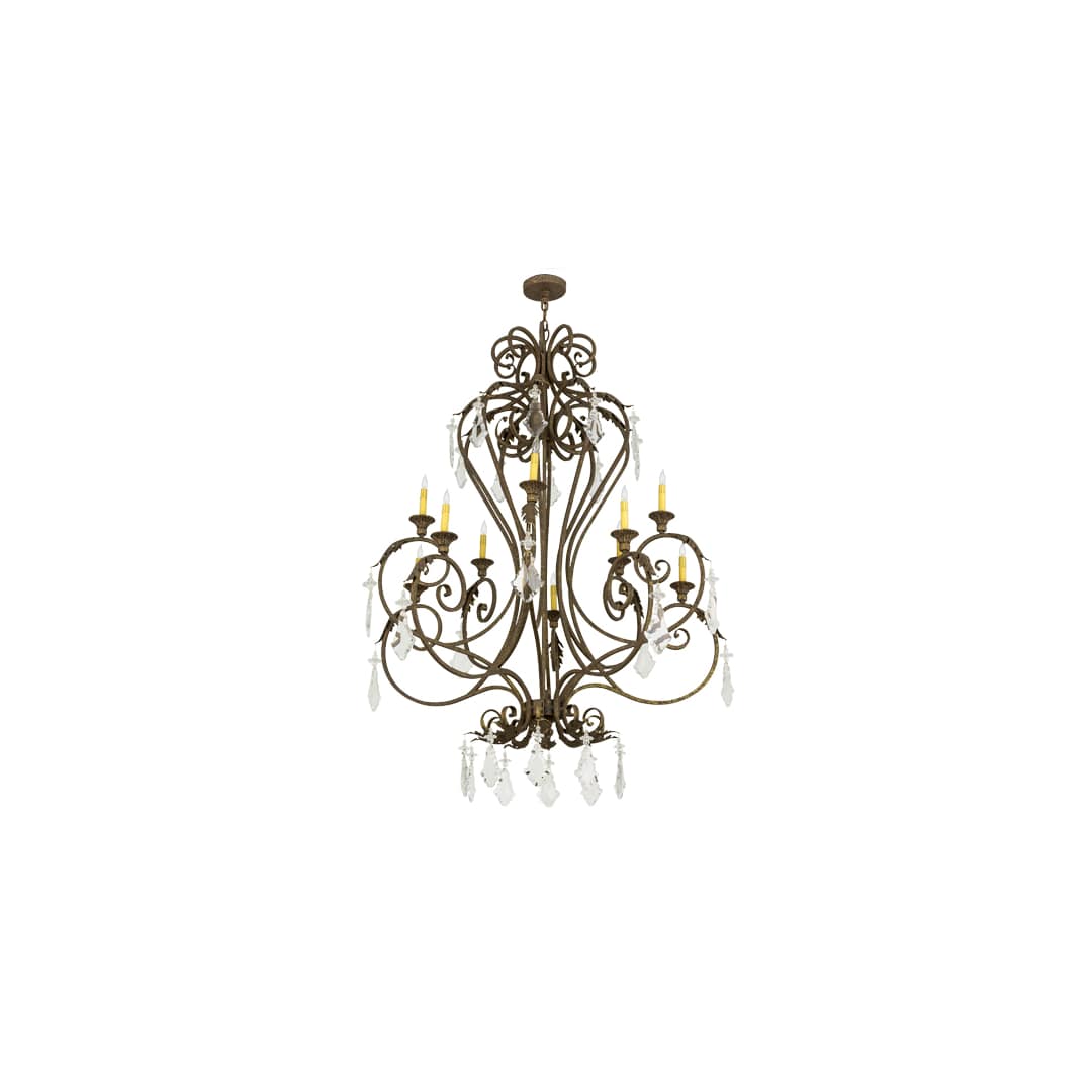 Josephine 10 Light 48" Wide Taper Candle Style Chandelier