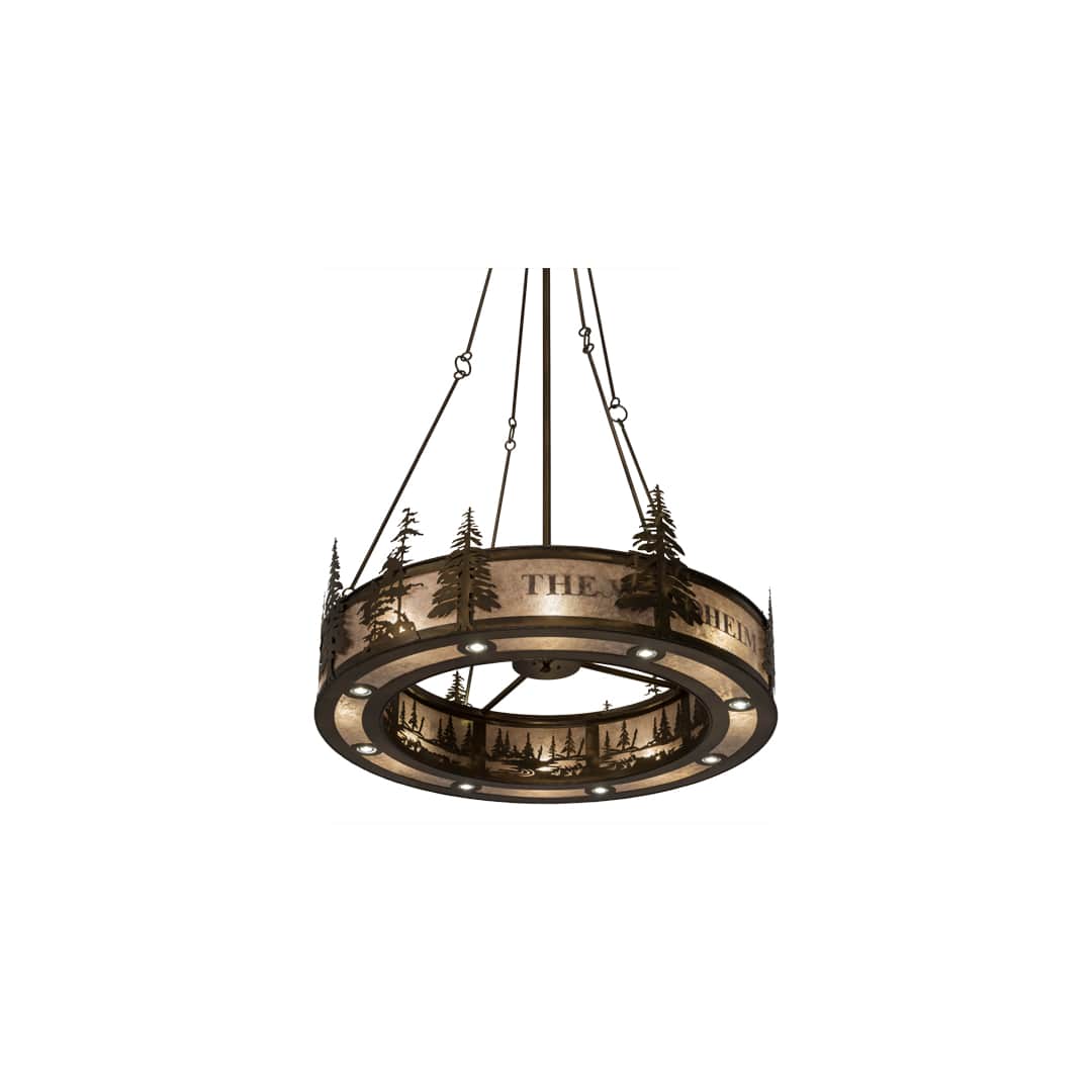 Personalized 8 Light 52" Wide Pendant