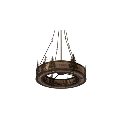 Personalized 8 Light 52" Wide Pendant
