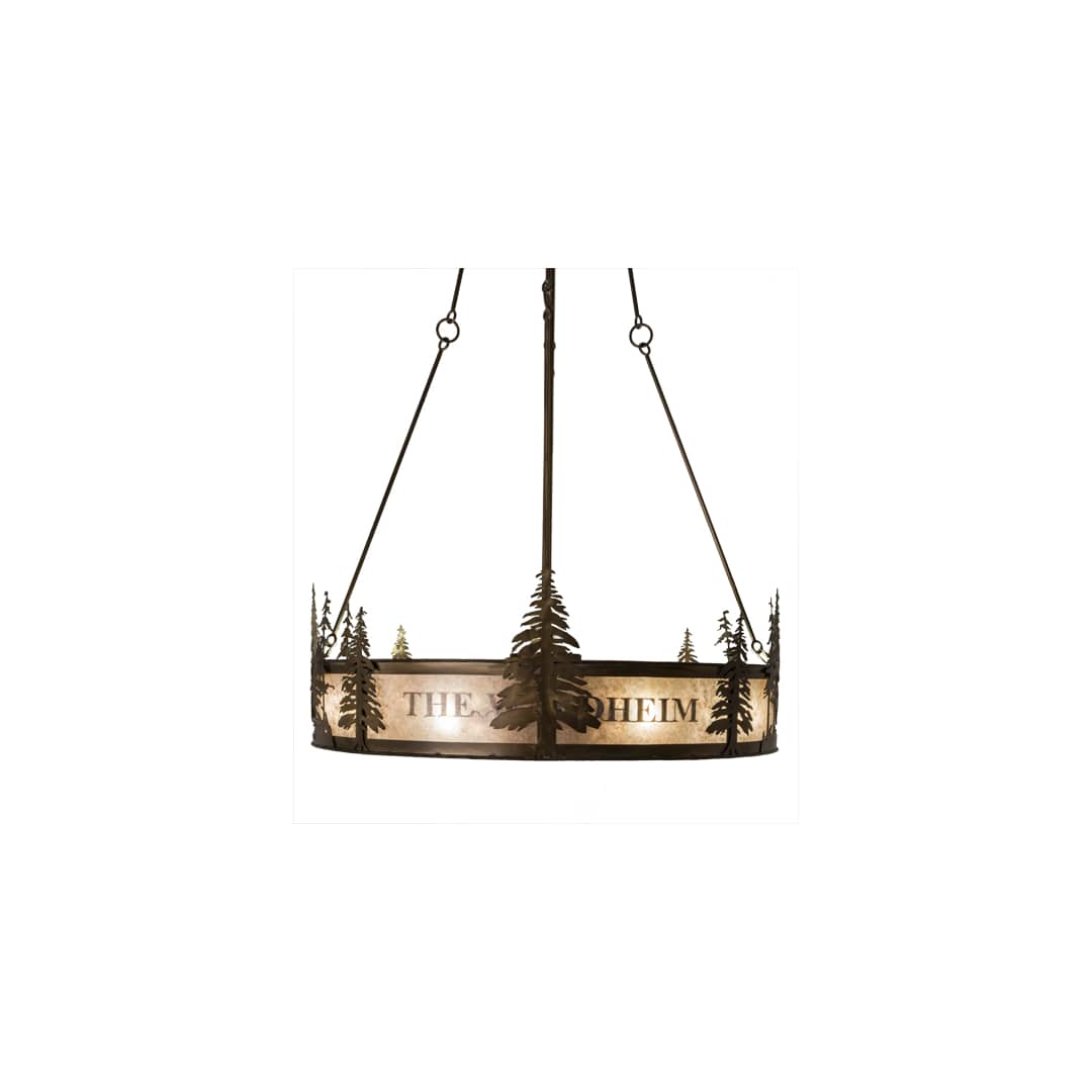 Personalized 8 Light 52" Wide Pendant