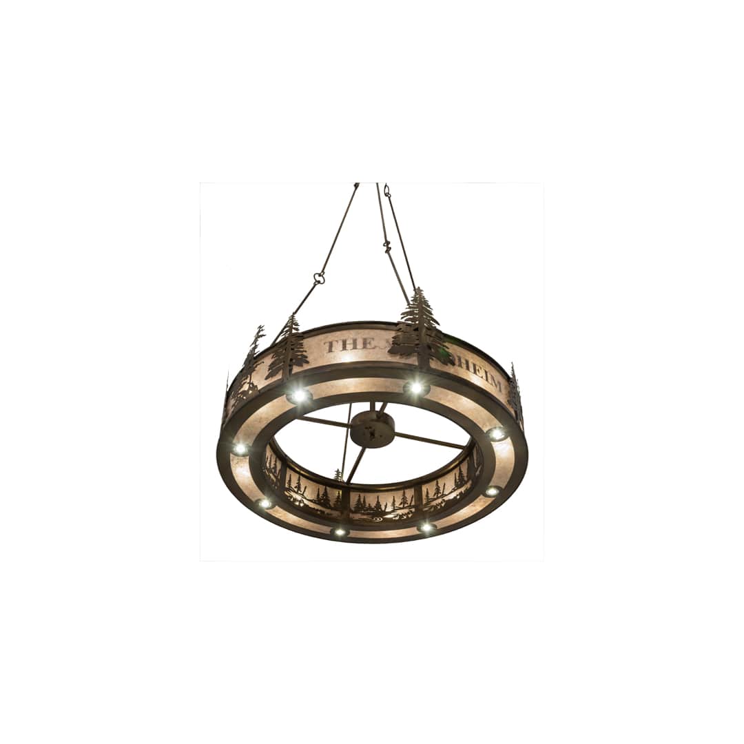 Personalized 8 Light 52" Wide Pendant