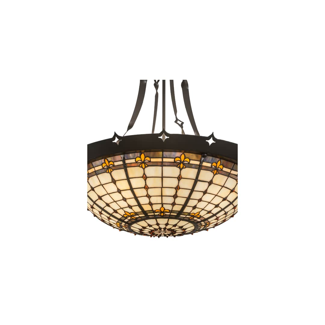 Fleur-de-Lite 4 Light 26" Wide Pendant