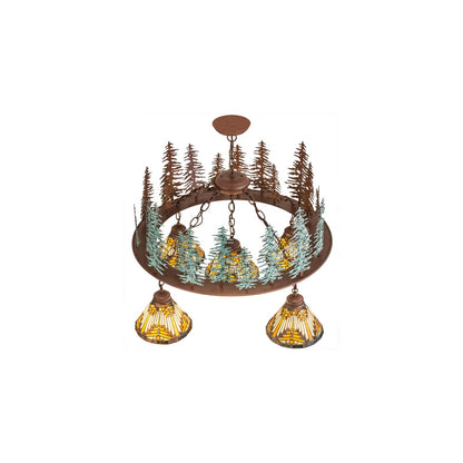 Nuevo Mission 5 Light 34" Wide Chandelier