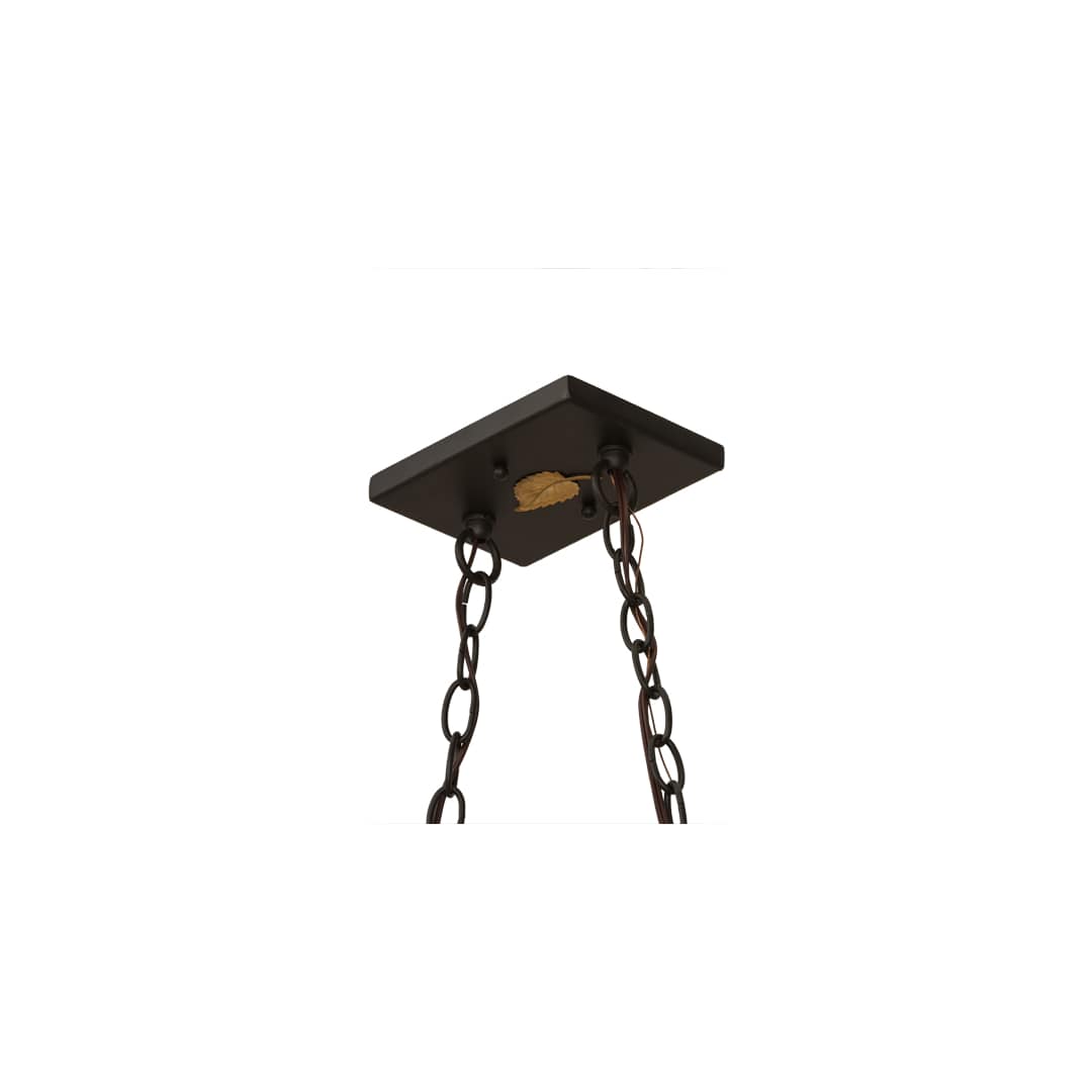 Moose and Black Bear 9 Light 18" Wide Linear Pendant