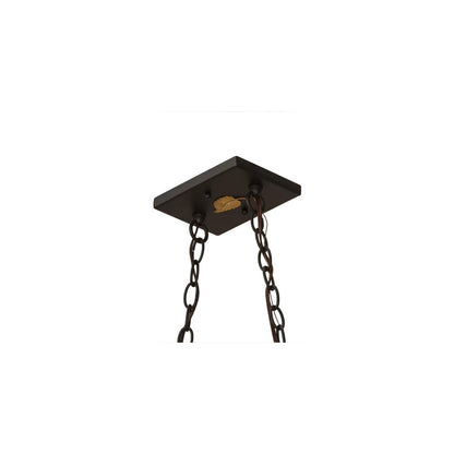 Moose and Black Bear 9 Light 18" Wide Linear Pendant