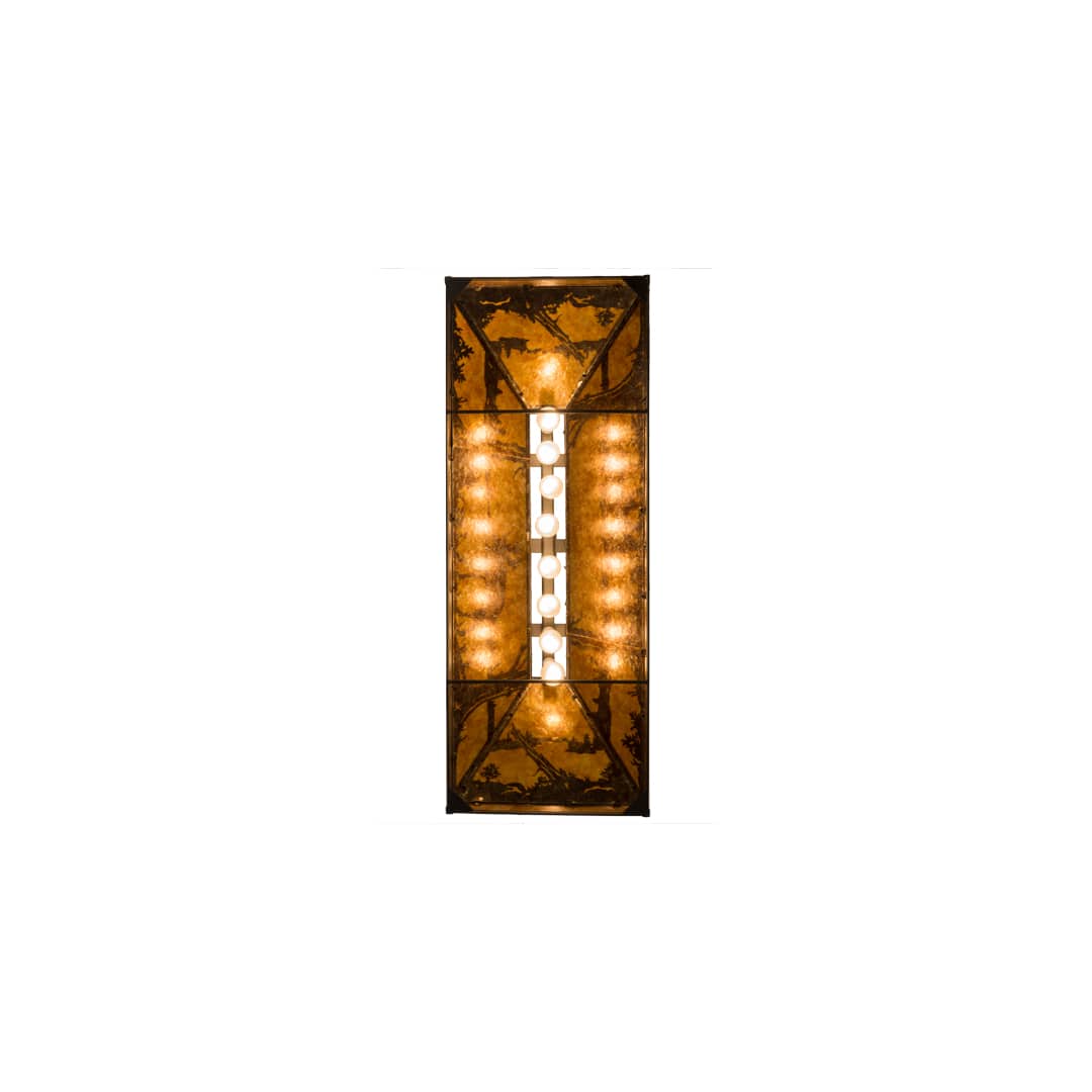 Moose and Black Bear 9 Light 18" Wide Linear Pendant