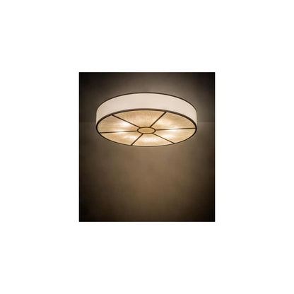 Cilindro 8 Light 48" Wide Semi-Flush Drum Ceiling Fixture - Oil Rubbed Bronze Finish
