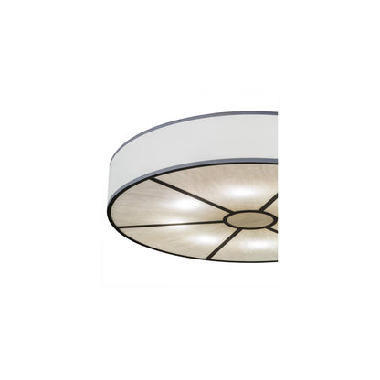 Cilindro 8 Light 48" Wide Semi-Flush Drum Ceiling Fixture - Oil Rubbed Bronze Finish