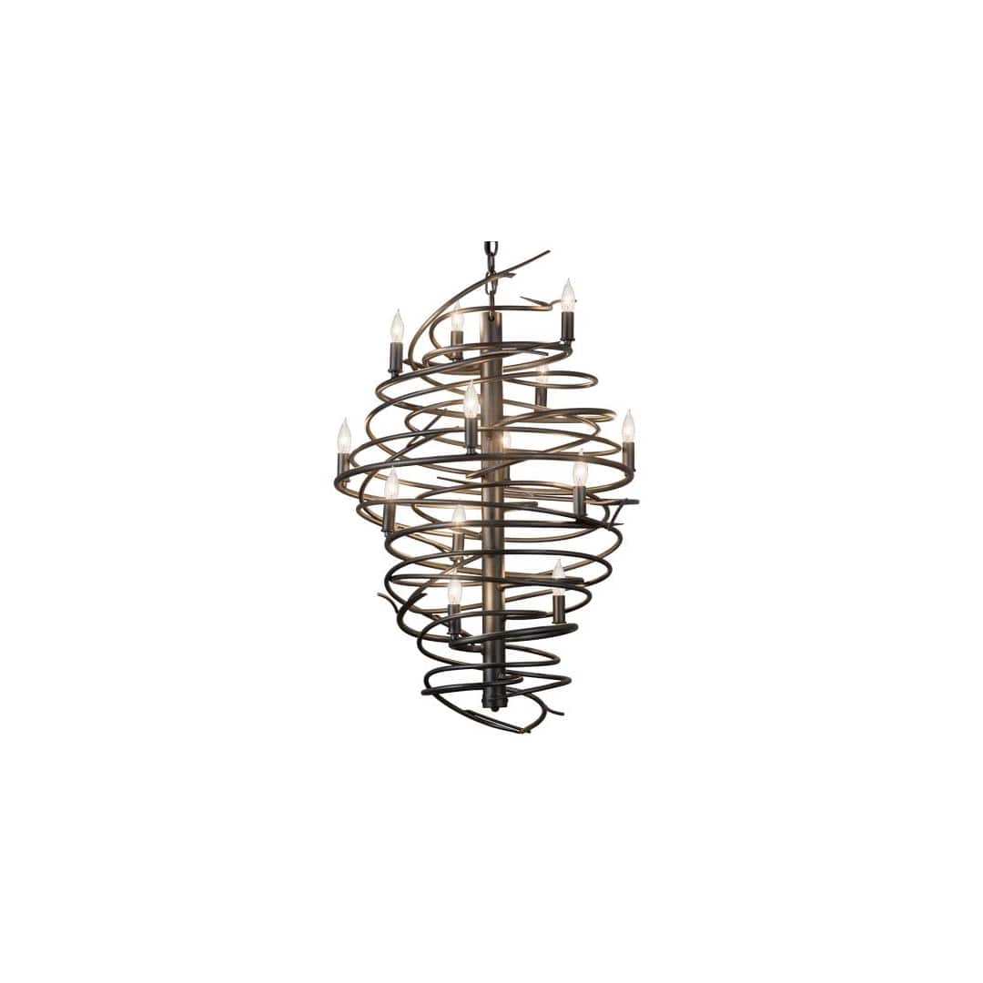 Cyclone 13 Light 24" Wide Taper Candle Style Chandelier