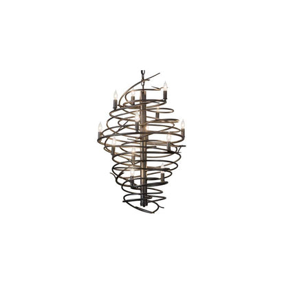 Cyclone 13 Light 24" Wide Taper Candle Style Chandelier