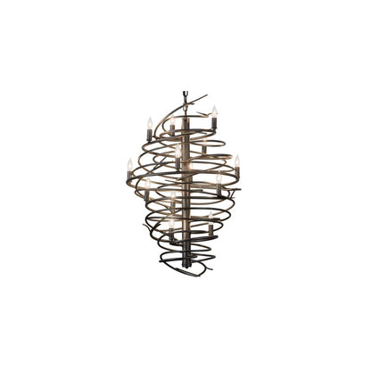 Cyclone 13 Light 24" Wide Taper Candle Style Chandelier
