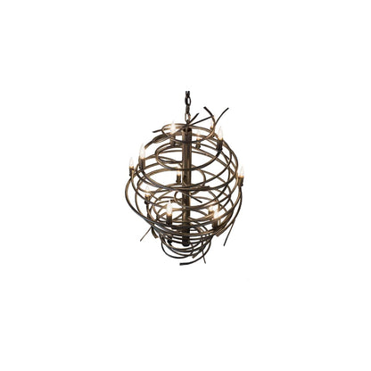 Cyclone 13 Light 24" Wide Taper Candle Style Chandelier