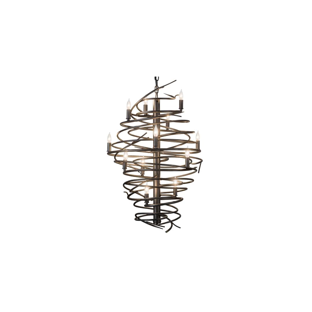 Cyclone 13 Light 24" Wide Taper Candle Style Chandelier