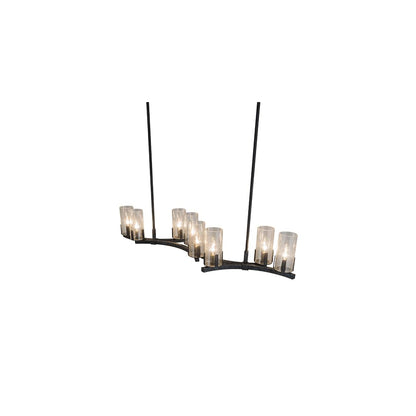 Long Cero 8 Light 16" Wide Linear Chandelier