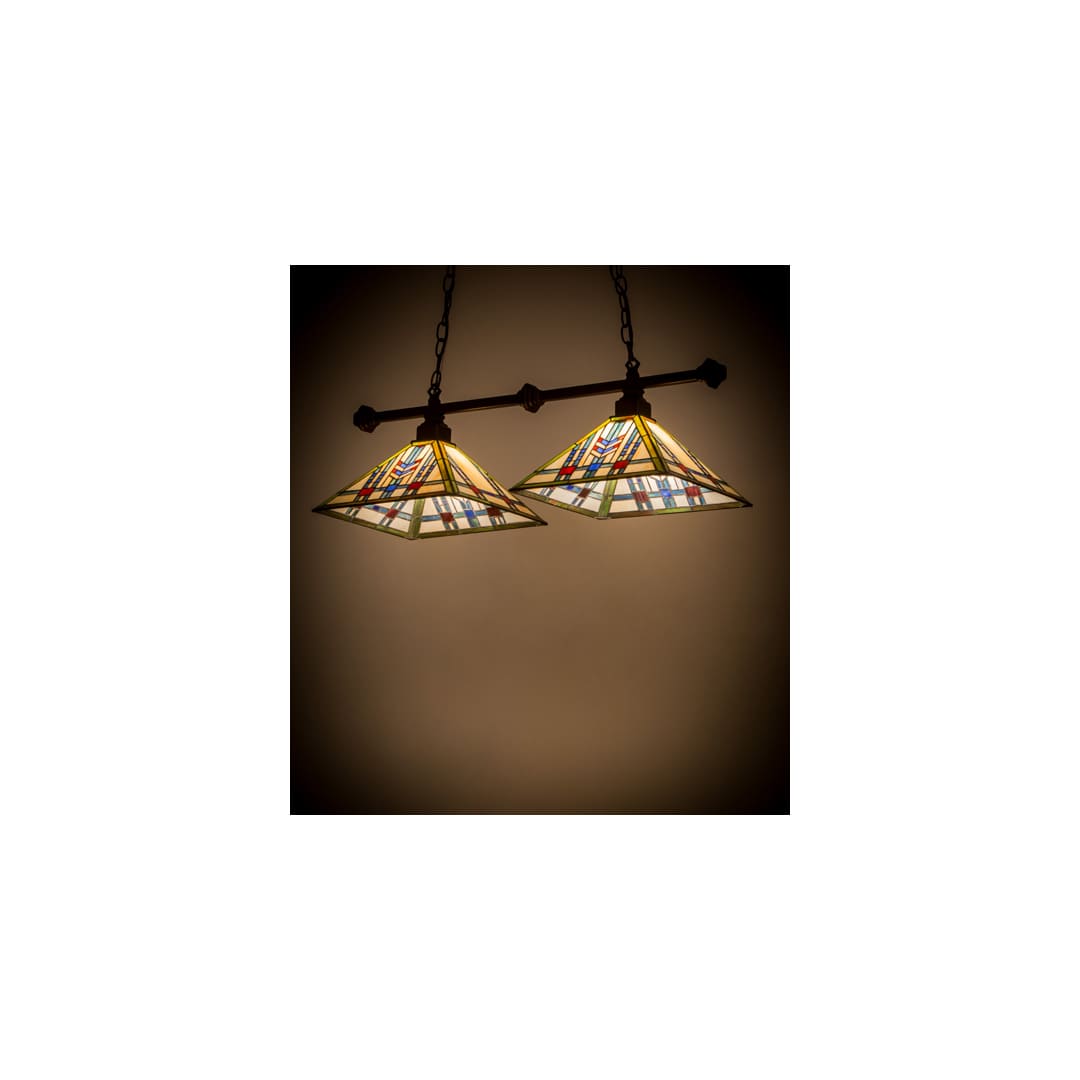 Prairie Wheat 2 Light 13" Wide Linear Pendant