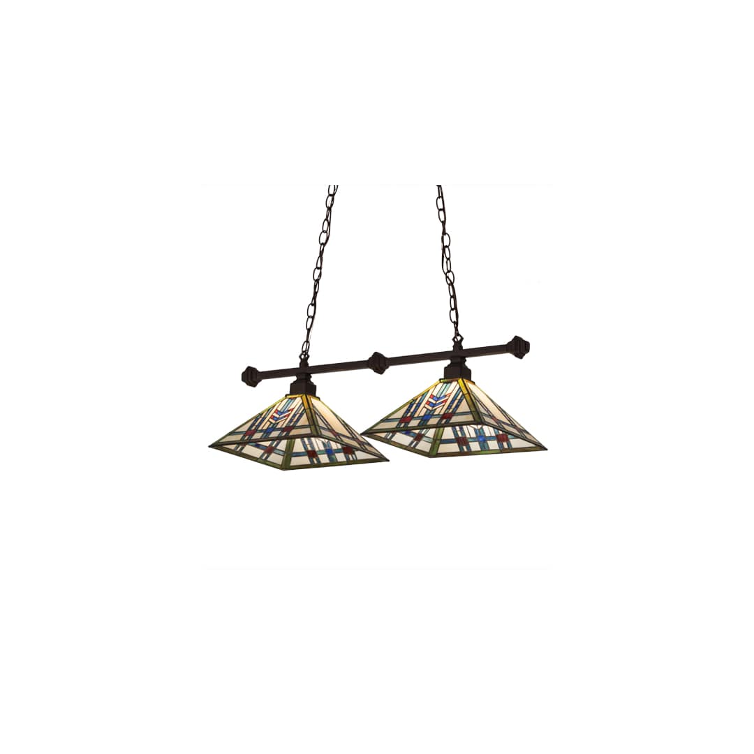 Prairie Wheat 2 Light 13" Wide Linear Pendant