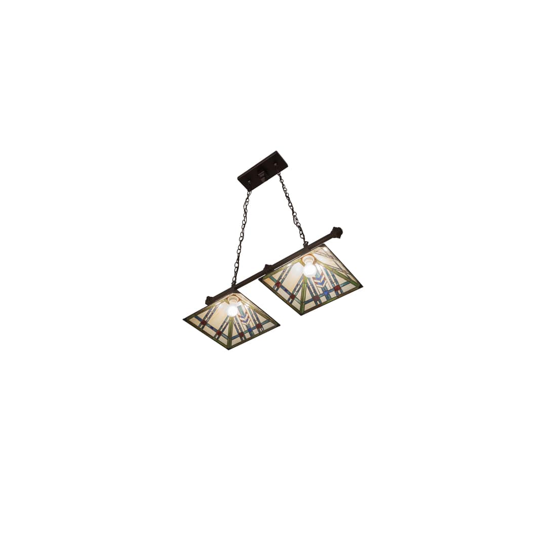 Prairie Wheat 2 Light 13" Wide Linear Pendant