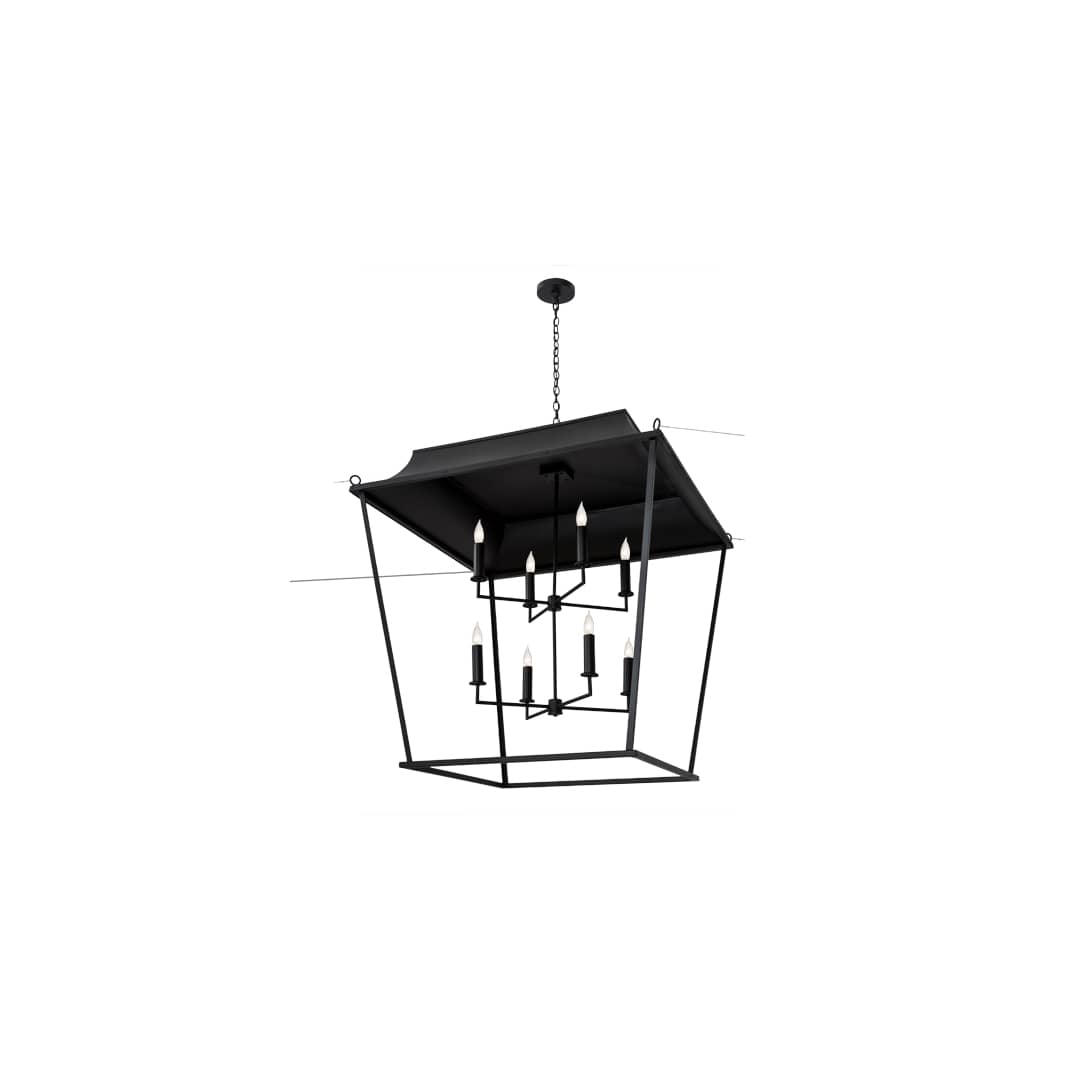 Bastille Omega 8 Light 61" Wide Taper Candle Pendant