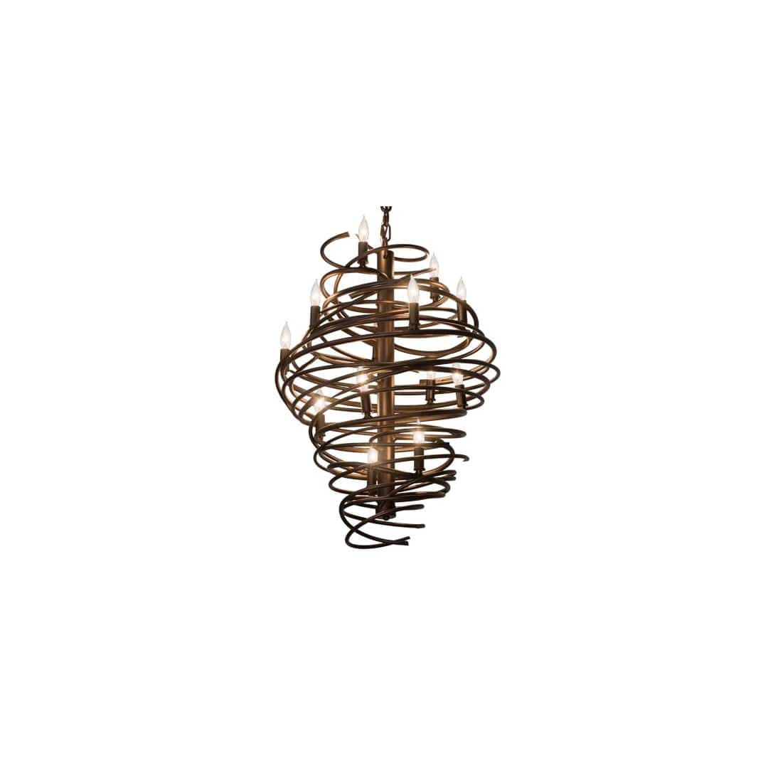 Cyclone 13 Light 20" Wide Taper Candle Pendant